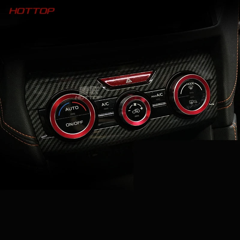 

Aluminum Alloy New Air Conditioning Button Knob Ring Cover Fit For Subaru XV 2018