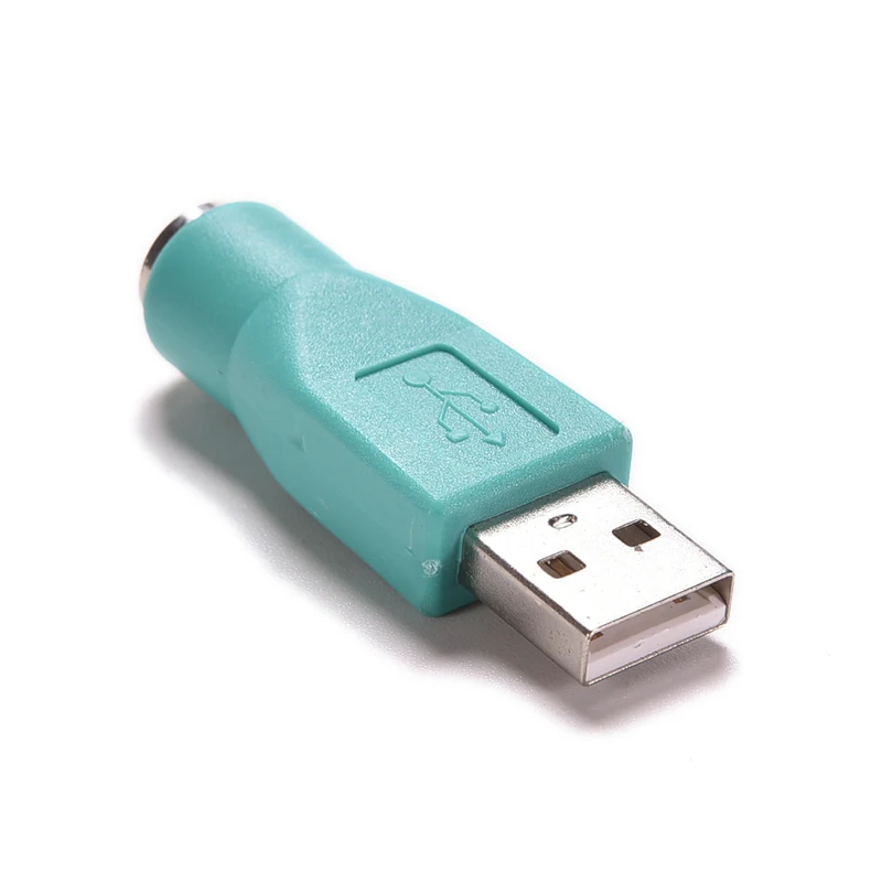 1PC USB 2.0 Male to Computer PC Laptop Keyboard Mouse Cable Connector Female Converter Adapter for PS2