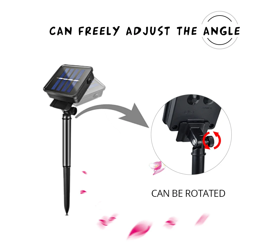 6M 7M Sakura Flower Solar 8Mode Waterproof Lamp Power RGB LED String Fairy Lights Garden Christmas Holiday Outdoor Decor (6)