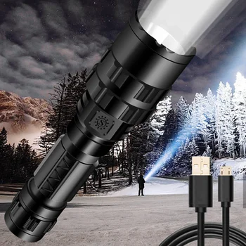 

Flashlight XML L2 LED Portable Lanterna 5 Swicth Modes Camping Torch Powerful Led Flashlights 18650 Outdoor Fishing Ligting Lamp