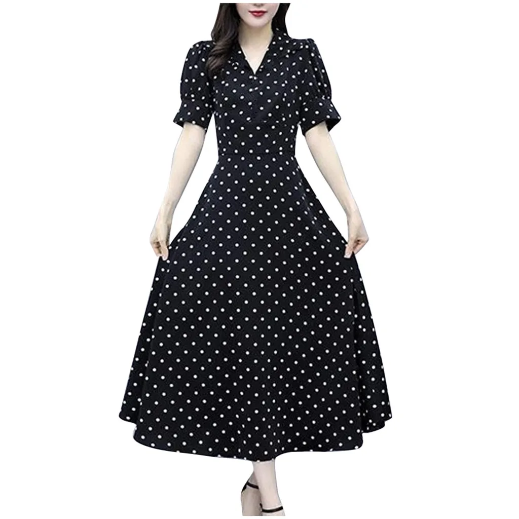 Женское платье на Хэллоуин M-3XL ropa mujer robe femme shein платья модное ретро платье с v-образным вырезом плюс размер Z4