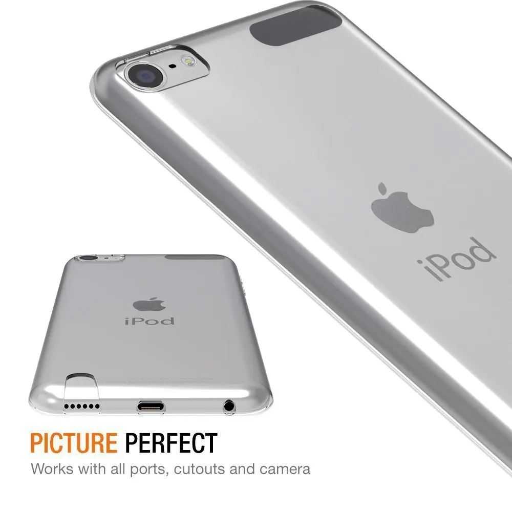 Прозрачный чехол для iPod Touch 6G и 5G мягкий силиконовый гелевый Чехол 5G|Бамперы| |
