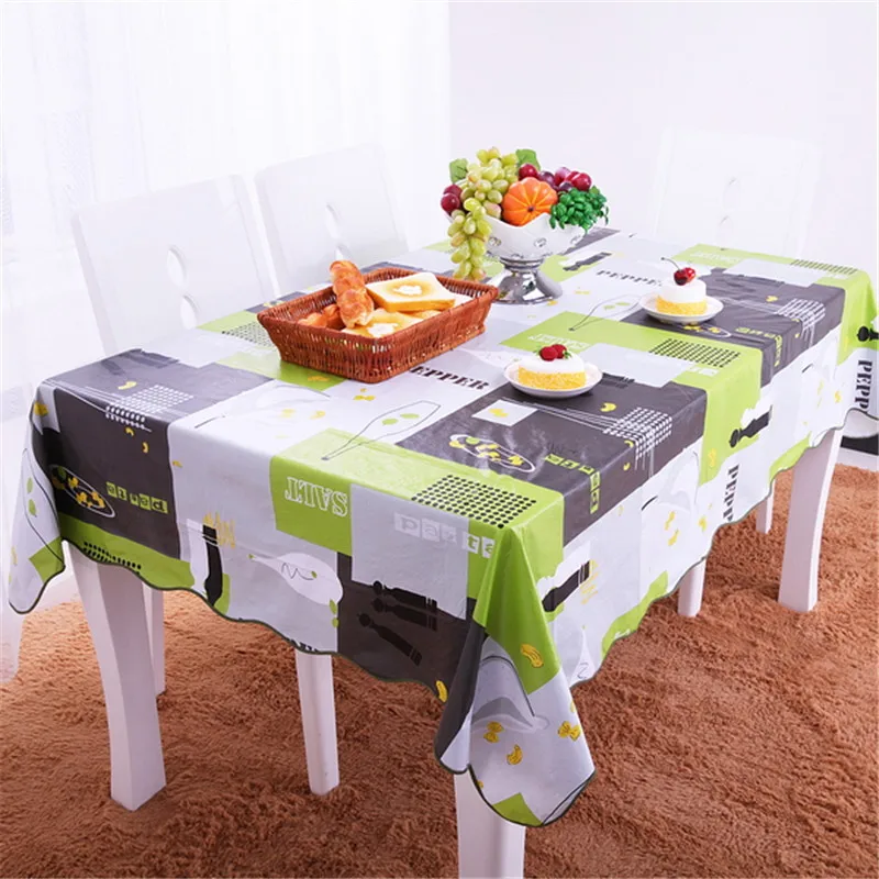 YD Europe waterproof table cover spring plastic PVC tablecloth No clean