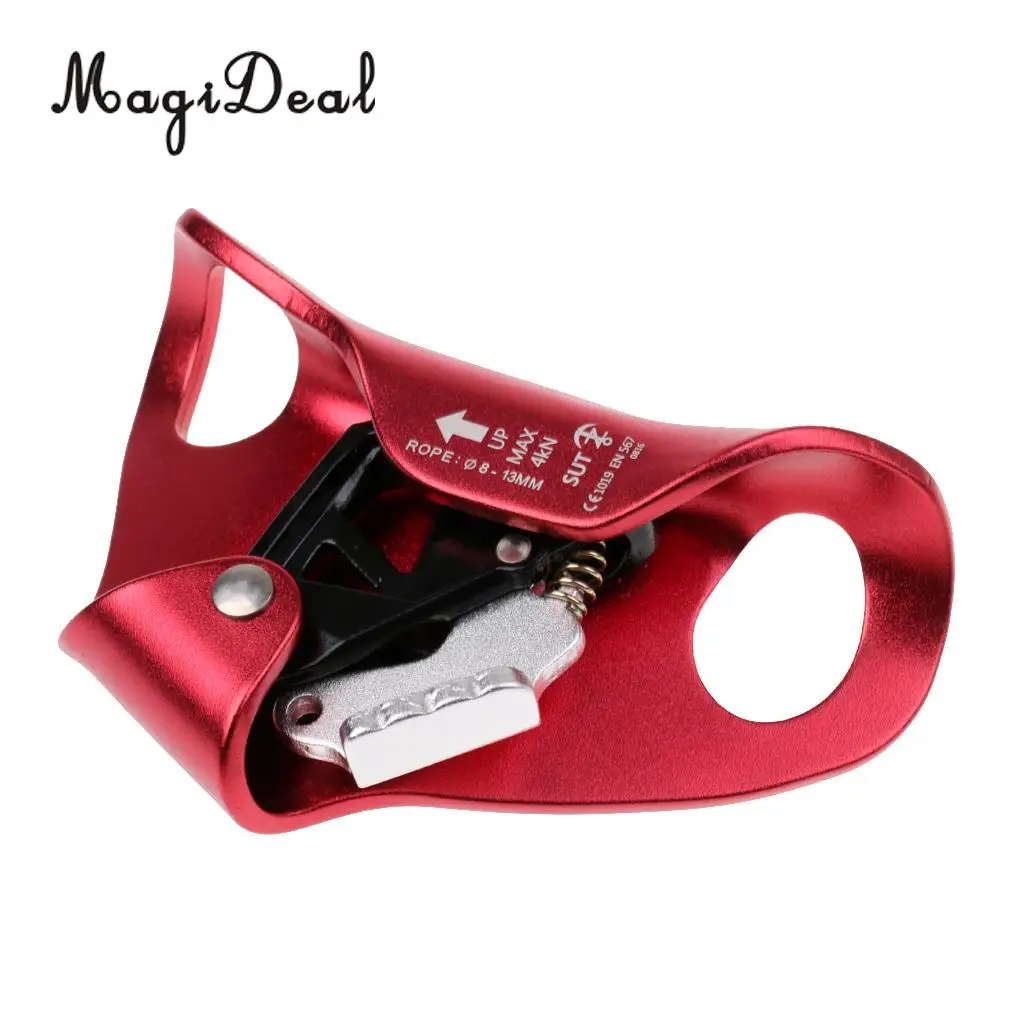 4KN / 880lb Outdoor Climbing Chest Ascender for 8-13mm Rope Compact Lightweight Climbing Caving Fall Protection Accessories