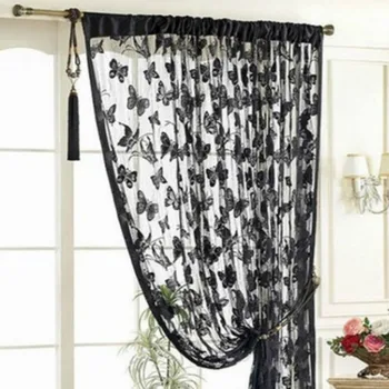 

2018 Brand New Butterfly Pattern Tassel String Door Curtain Window Rooms Curtain Divider Scarf