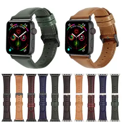 Ремешок из натуральной кожи для часов correa Apple, 40 мм, 44 мм, iwatch series, 4, 3, 2, 1, 42 мм, 38 мм, браслет, ремешок на запястье