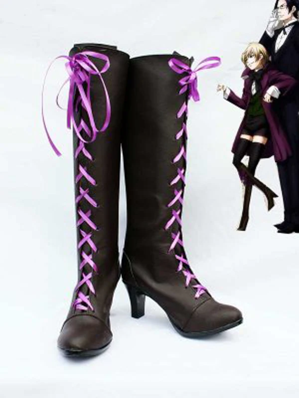 Черный Дворецкий II alois Trancy сапоги для костюмированного переодевания на Хэллоуин обувь аниме вечерние маскарадные ботинки изготовленные под заказ для взрослых Мужская обувь