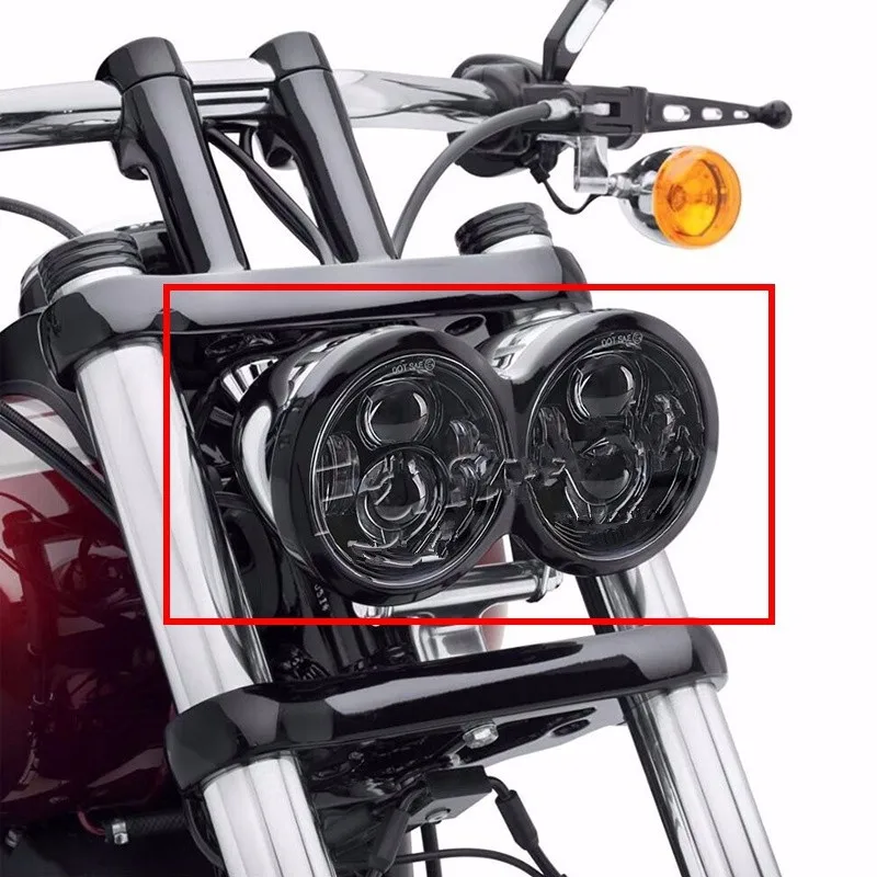 5 Inch Daymaker Projector LED Headlights DRL for Harley-Davidson Dyna Fat Bob f_
