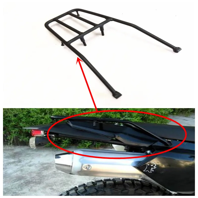 

Motorcycle Silver Luggage Rack Support Shelf Rear Fender Rack For Kawasaki KLX250 2008-2017 Motorbike Luggage Carrier