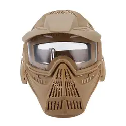 Открытый полный уход за кожей лица маска PC объектив пейнтбол игры CS поле Охота Пейнтбол Airsoft Военная Униформа Тактический Велоспорт