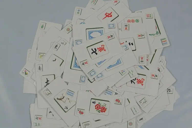 

National standard competitive mahjong mini mahjong travel portable paper mahjong