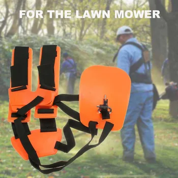 

Double Shoulder Harness Lawn Mower Strap Grass String Trimmer Brush Cutter Harness Belt Garden Power Pruner Nylon Orange Safety