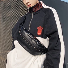 Tidog Новая модная повседневная нагрудная сумка с заклепками