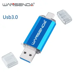 Новый Usb 3,0 Тип C USB флэш-накопитель портативный флэш-накопитель 128 Гб Dual Plug USB Stick 3,0 64 ГБ 32 ГБ 16 ГБ Флэшка высокоскоростная флэш-диск