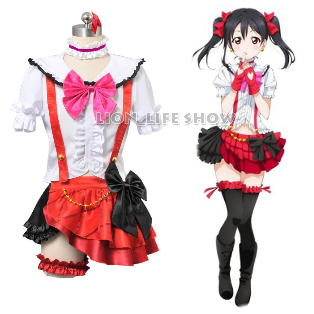 Индивидуальный костюм японского аниме Love Live Yazawa Nico School Idol Project косплей наряд |
