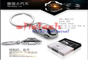 

by dhl or ems 100pcs Germany Small Car Metal Keychain Creative Gift Key Chain Ring Key For Pendant Men Valentine's Day