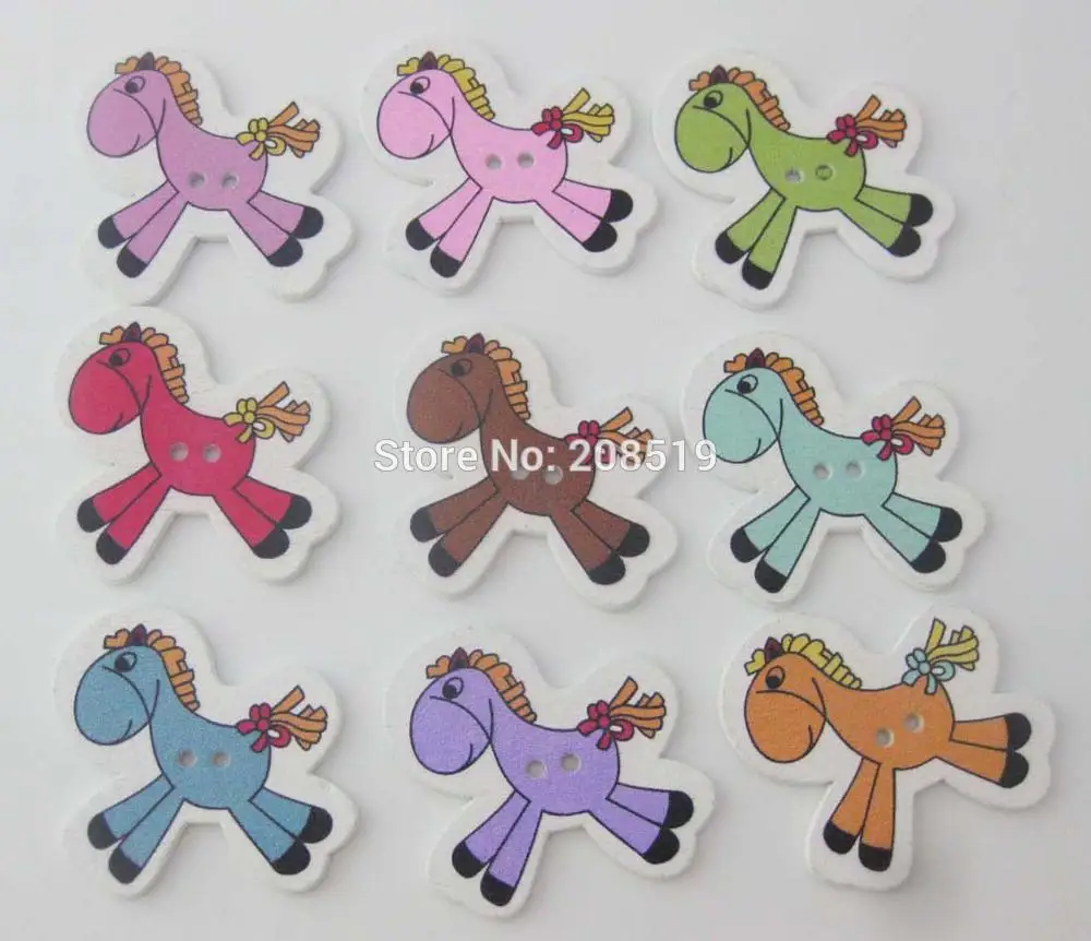 

WBNAWN Flatback wood buttons for children multicolor 100pcs Decorative scrapbooking craft accessories