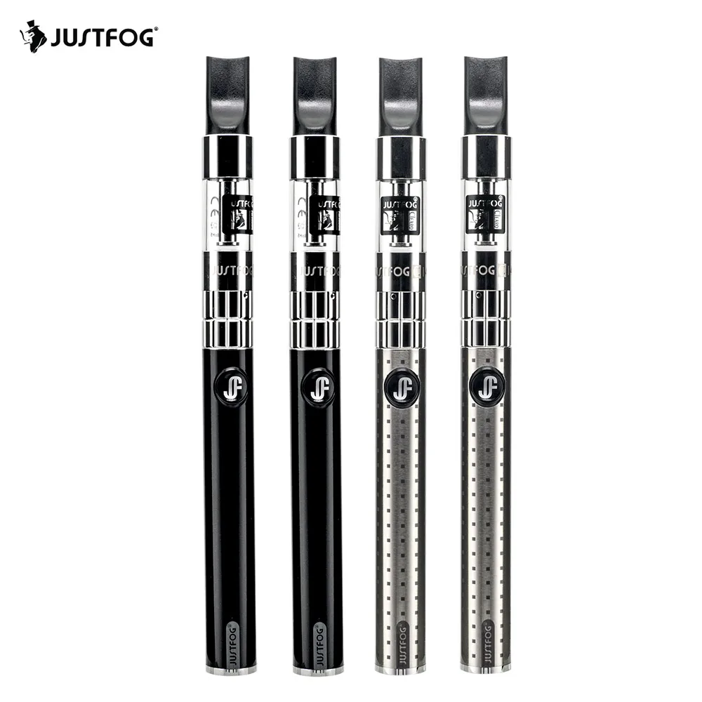 

2pcs/pack Electronic Cigarette Starter Kit Original Justfog C14 Single Kit with 1.8ml Clearomizer Atomizer 1.6ohm Coils Vape Pen