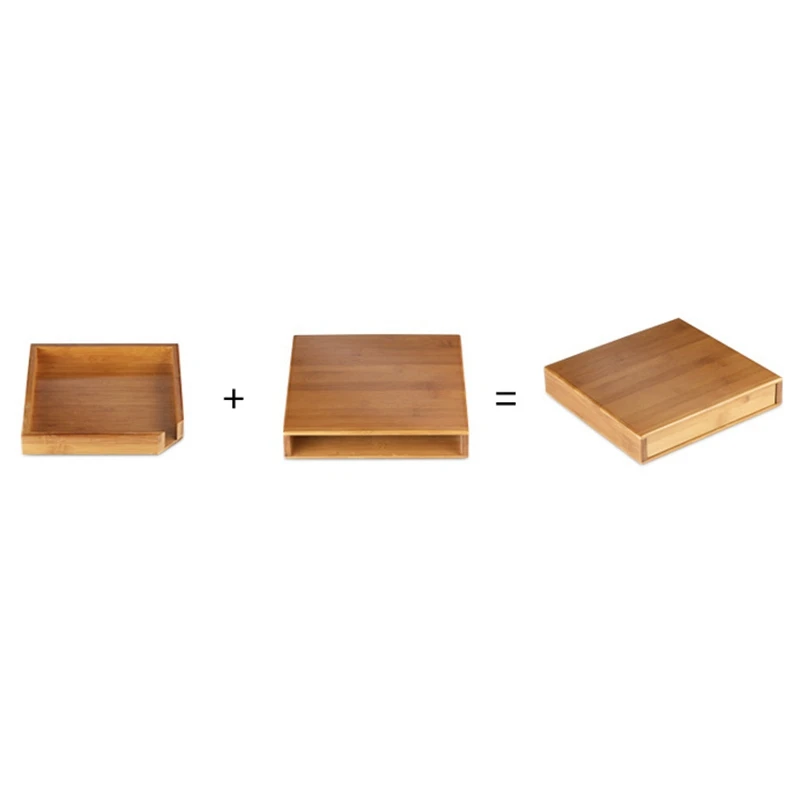 

Natural Bamboo Pu'Er Tea Box Wood Tea Tray Kung Fu Set Teaware Accessories Tea Packaging Tea Box Drawer Type Single Layer Tea