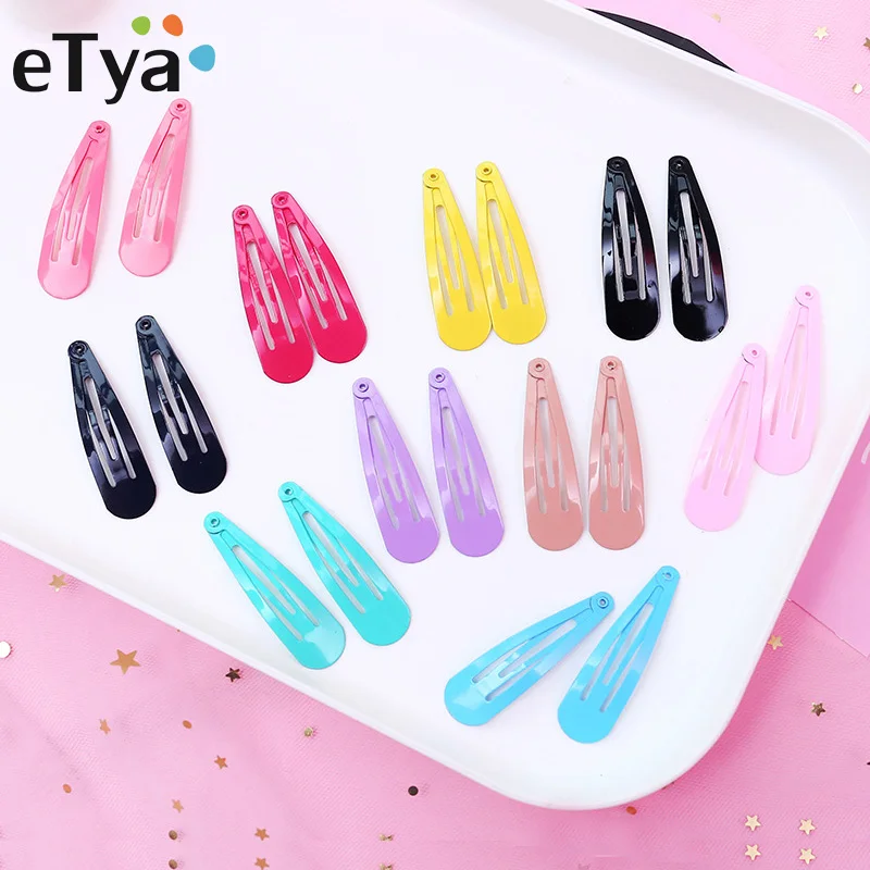 

eTya 1 pair Women Candy Color Hairpin Cute Kids Hair Clip Korean Children Small Hair Card Female Headwear Clip Barrettes