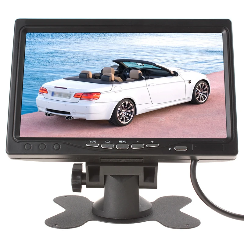 

Useful 7 inch Color HD Monitor for Car Bus Vehicles Reverse Rear View Backup Camera DVD Security Monitor DC 12-24V
