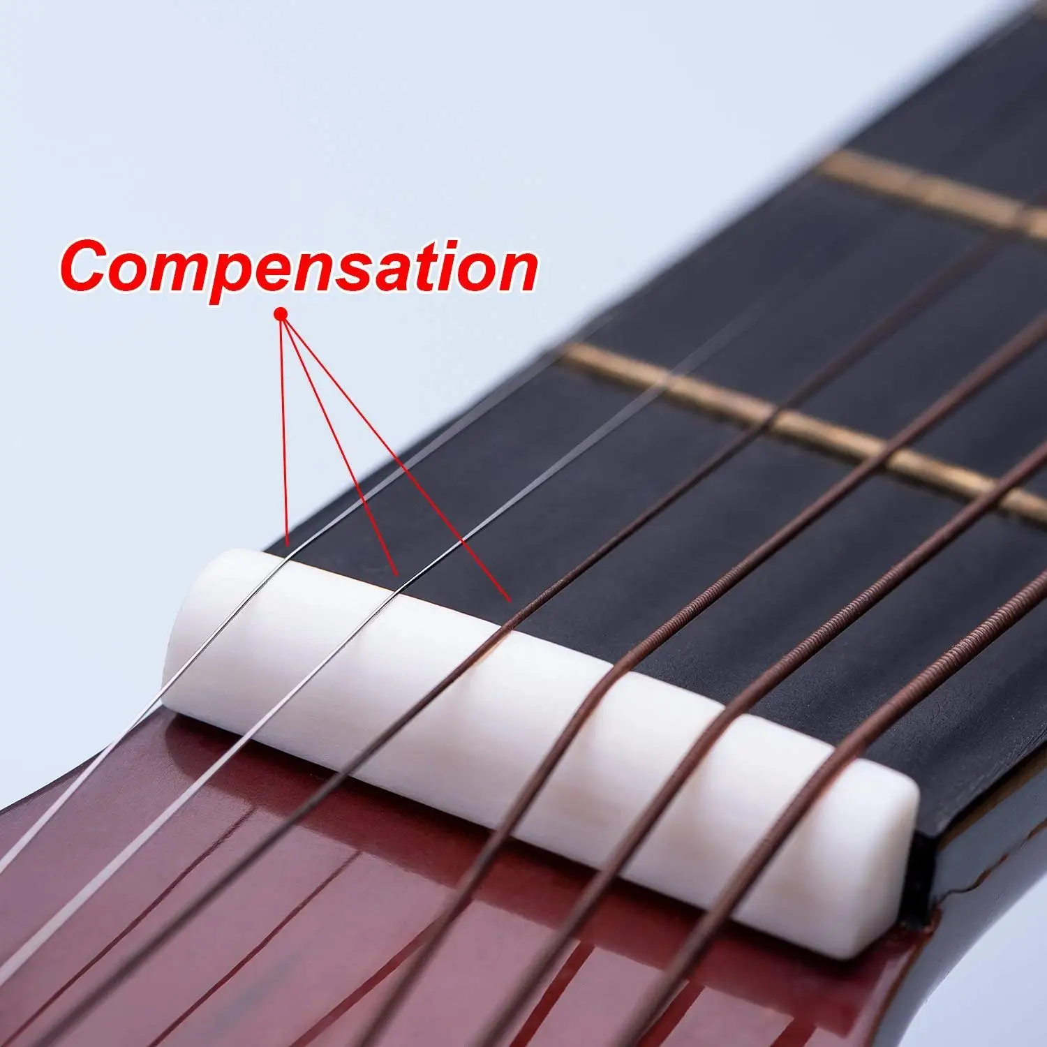 Новые 3 набора(6 шт) гитарная гайка и акустический мост седло из кости для 6 струн Классическая гитара
