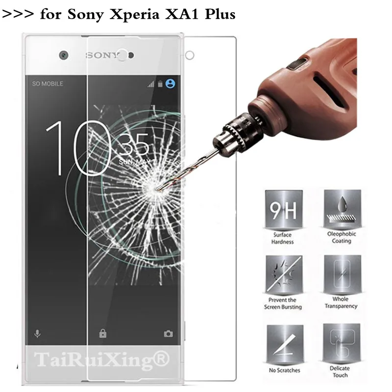 

2.5D 0.26mm 9H Tempered Glass Screen Protector For Sony XA1 Plus G3412 G3421 G3423 G3416 5.5" Toughened Protective Film