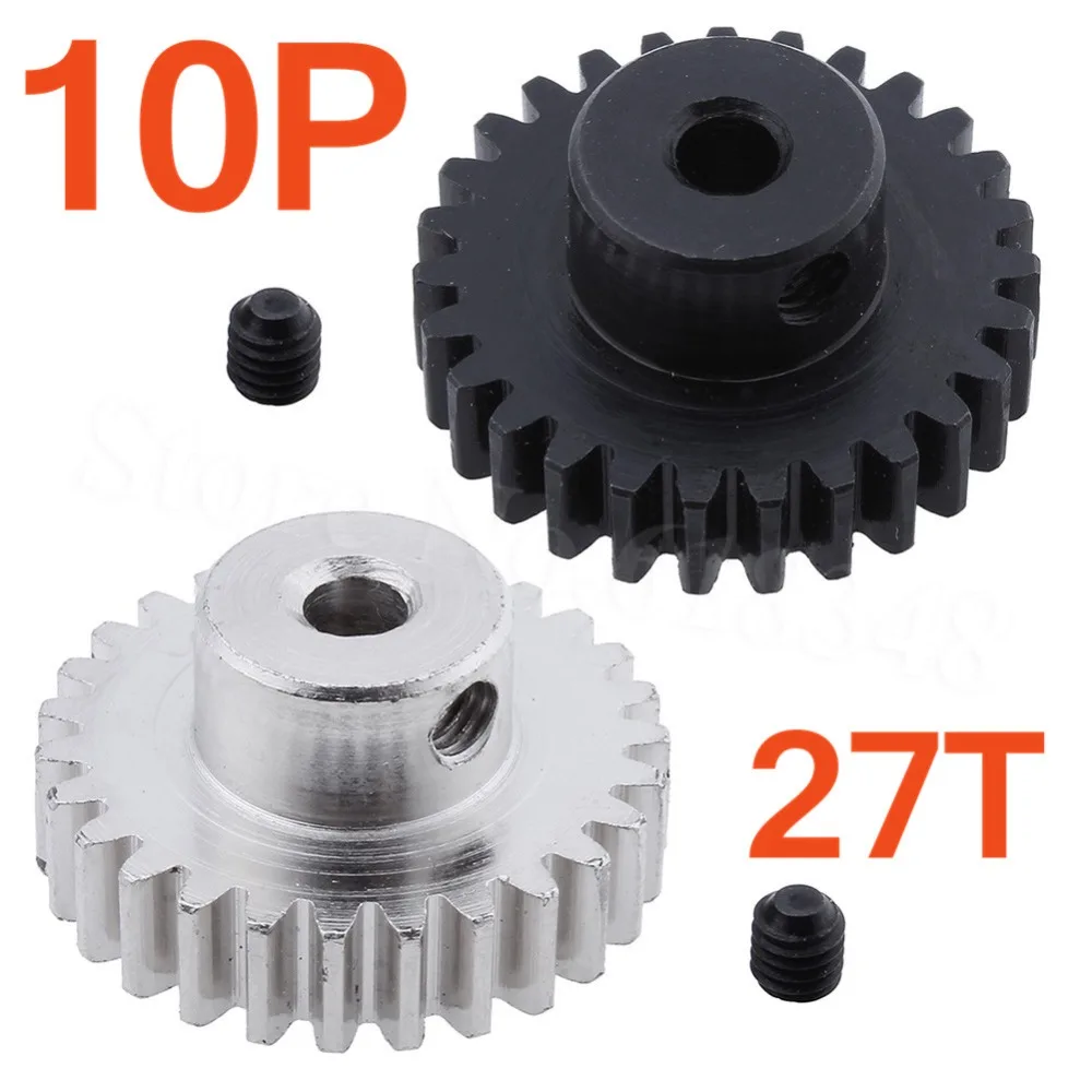 10pcs Metal 27T Teeth Motor Pinion Gear Diameter For 1/18 WLtoys A959 B
