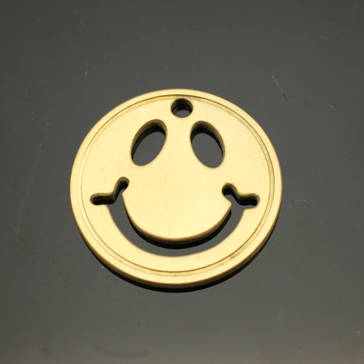 

1PC Brass Mini Smile Knife Bead Lanyard Pendant Key Chain Key Ring Rope Cord DIY Decorative Accessories EDC Multipurpose Pendant