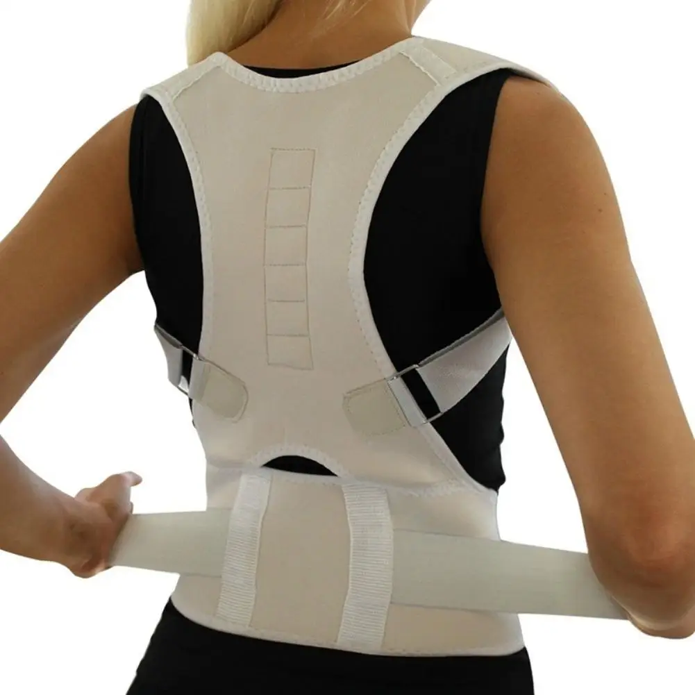 

New Men Women Posture Corrector Adjustable Shoulder Back Support Belt Band Brace 1Pc