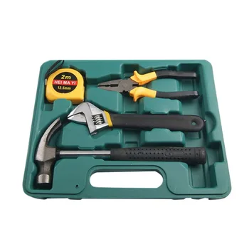 

16PCS/SET Car Repair Hand Tools Kit Hardware Kit Hammer Wrench Cutting Pliers Measuring Screwdrivers Emergency Tool