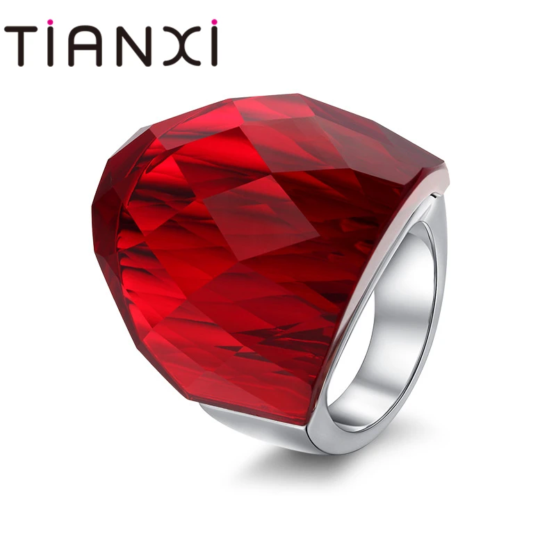 TIANXI Limited Real Round Jewelry Anillos Fashion Personality Elegant