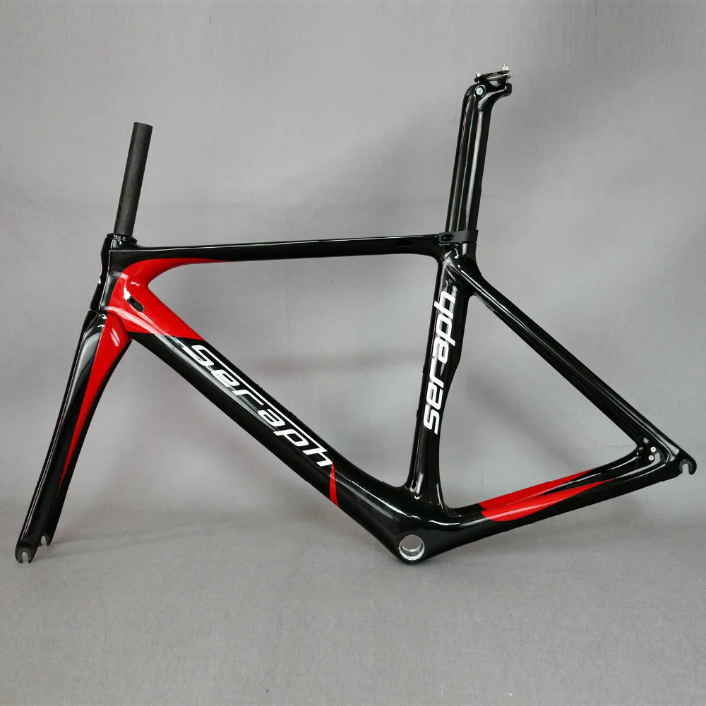 Sale new carbon road bike frame FM268 set with seatpost Di2 bicycle frame SERAPH brand frame 2