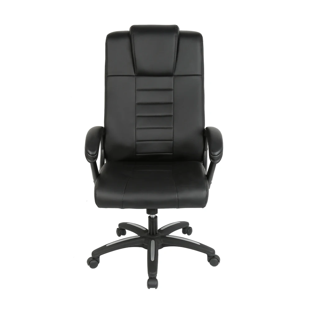 Регулируемое офисное компьютерное кресло руководителя эргономичное кресло с высокой спинкой из искусственной кожи кресло для учебы и совещаний офисные принадлежности HWC - Цвет: Черный