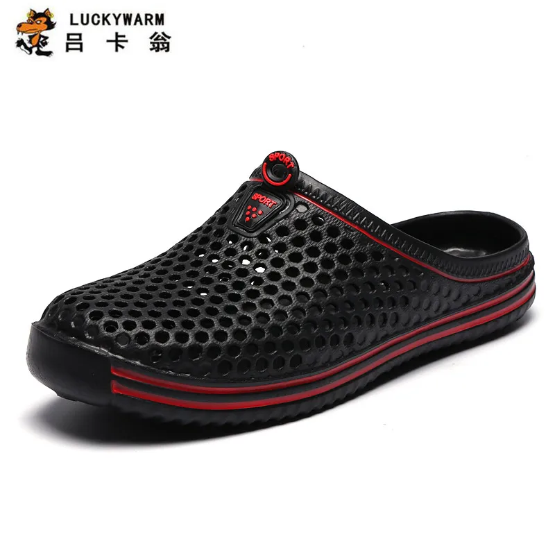 

Slippers Men's Summer Fashion Wear 2019 new hole shoes Men's breathable non-slip soft bottom leisure beach outdoor word drag