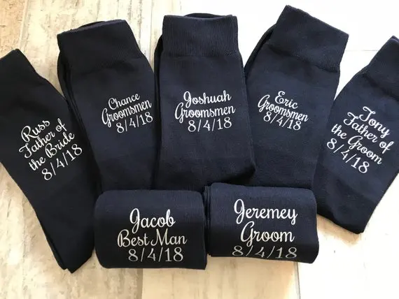 personalize-names-wedding-groom-best-man-groomsman-navy-socks-Bachelorette-father-of-the-bride-groom-usher