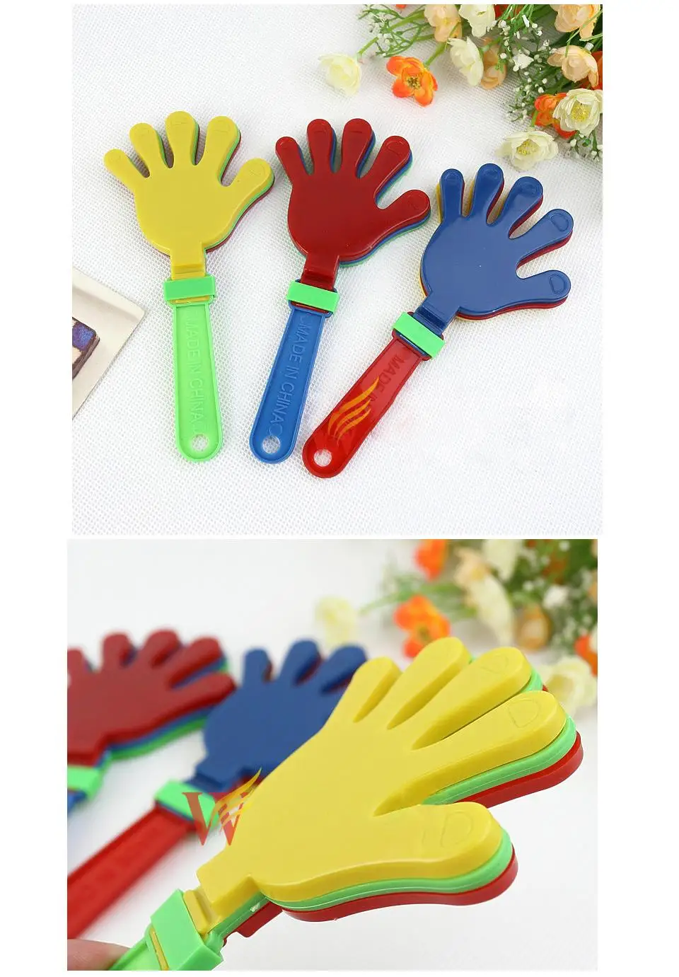 Модные Красочные рука Хлопушки концертная вечерние реквизит для болельщиков дети хлопают ваши руки маленькие руки хлопающая игрушка