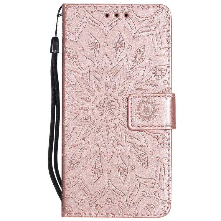 Роскошный чехол-бумажник чехол для телефона чехол для Hauwei P20 Pro P10 P7 P8 P9 Lite мини P Smart плюс из искусственной кожи с откидной крышкой чехлы - Цвет: Rose Gold