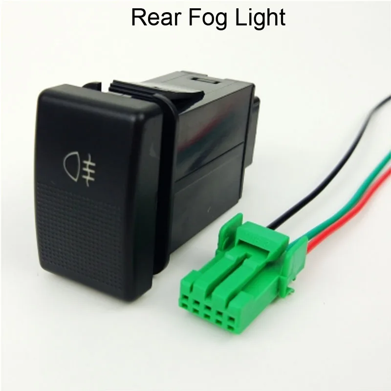 

DRL Automatic Headlight Front Fog Light Rear Fog Light One Kick Power Supply Switch Button Wire For Mazda 3