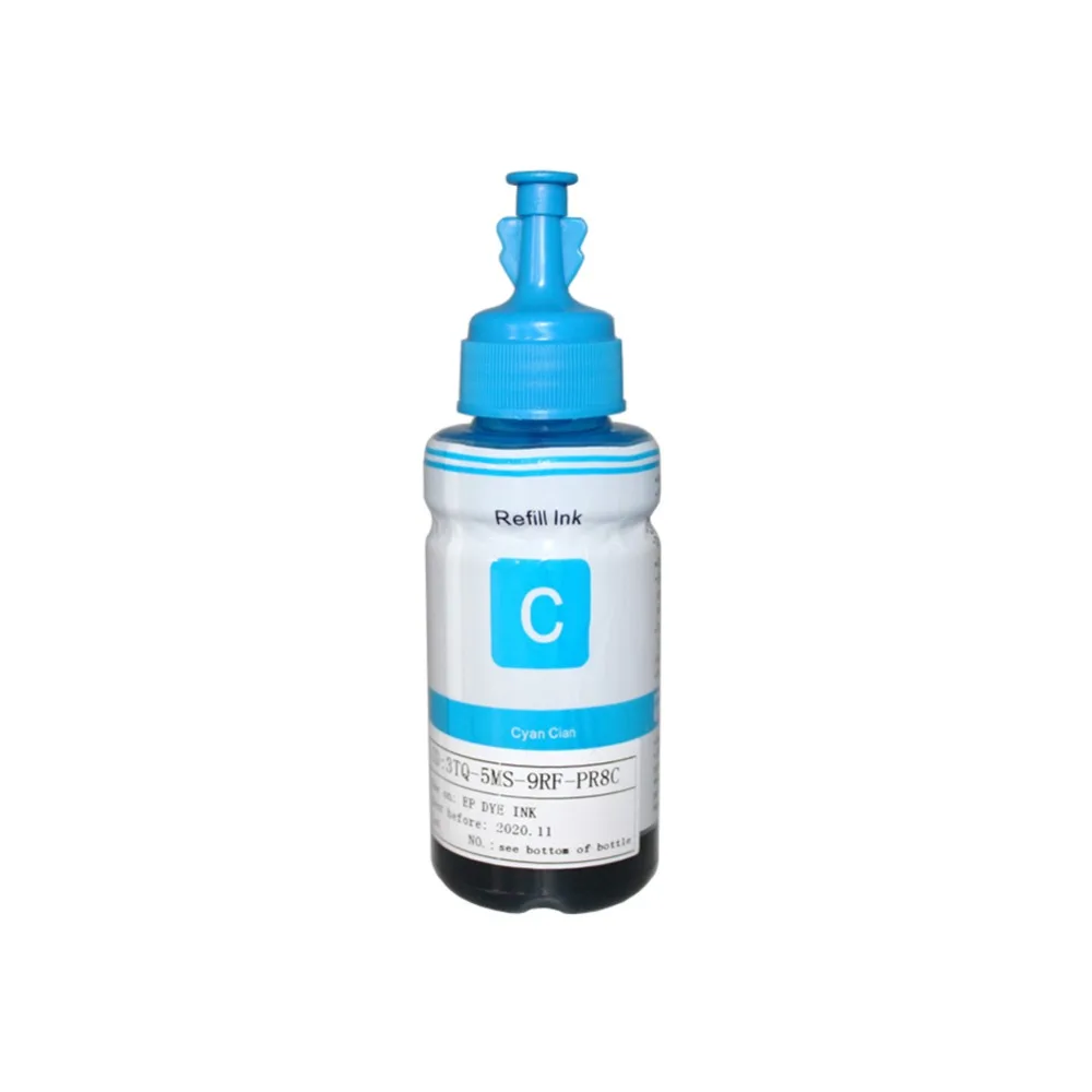 Compatible dye based refill ink kit for Epson printer L100 L110 L120 L132 L200 L210 L222 L300 L312 L355 L350 L362 L366 L550 dye ink kit ink refill kit dye ink refill ink cartridge refill kit