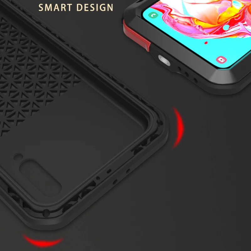 Водонепроницаемый ударопрочный металлический чехол LOVEMEI IP68 для Samsung Galaxy A70