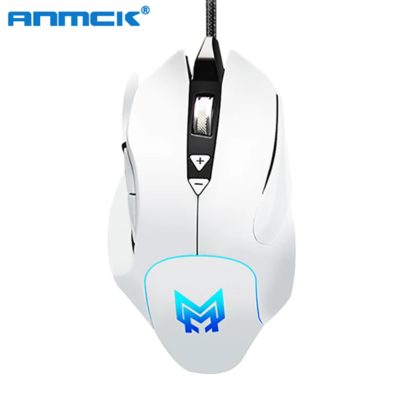 

Anmck Wired Gamer Mice 4800 DPI Colorful RGB Breathing Light USB Cable Gaming Optic Mouse For PC Computer Laptop Desktop