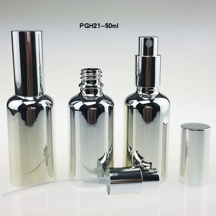 100PCS high-grade empty 50ml essential oil spray bottle , hot sale empty 50 ml fine mist glass sprayer pump bottle for perfume