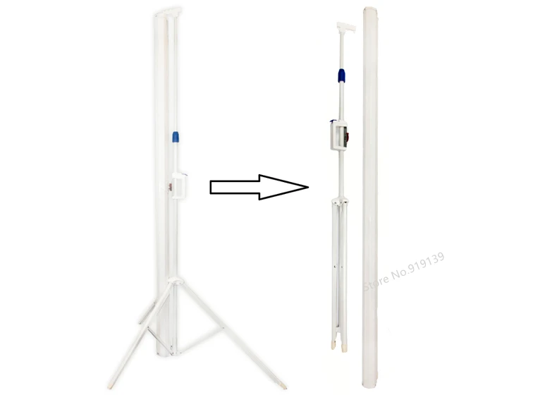 100inch 4x3 tripod projection screen title pic 12