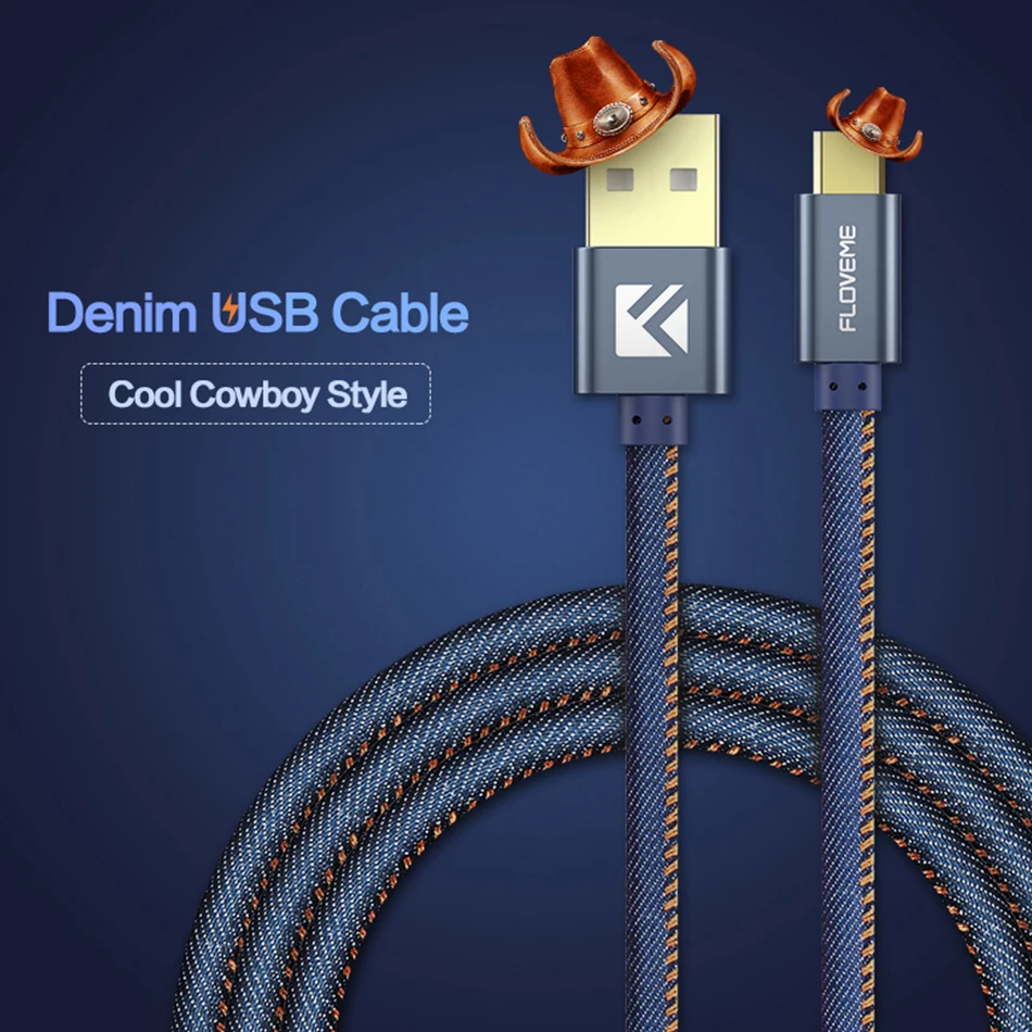 Novedoso pack de Cable Micro USB para Samsung Galaxy S6 S7 Cool Denim rápido cargador USB Cabo para Xiaomi Huawei Android Teléfono Móvil Cables