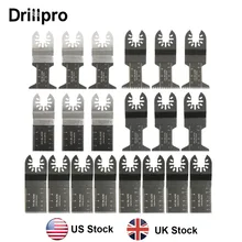 Drillpro 20 шт. Мультитул пильный диск Осциллирующий многофункциональный инструмент для резки древесины пилы лезвия для Fein Multimaster Dremel