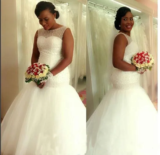 2019-gorgeous-african-black-girl-wedding-dress-mermaid-white-pearls-puffy-bridal-dress-jewel-neck-plus-size-wedding-gown_