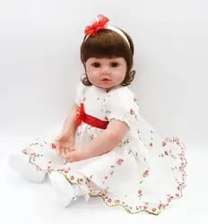 Reborn baby girl Кукла Мягкая виниловая силиконовая куклы Подарочные игрушки для ребенка 22 "55 см Bebes reborn Малыш Принцесса Кукла reborn