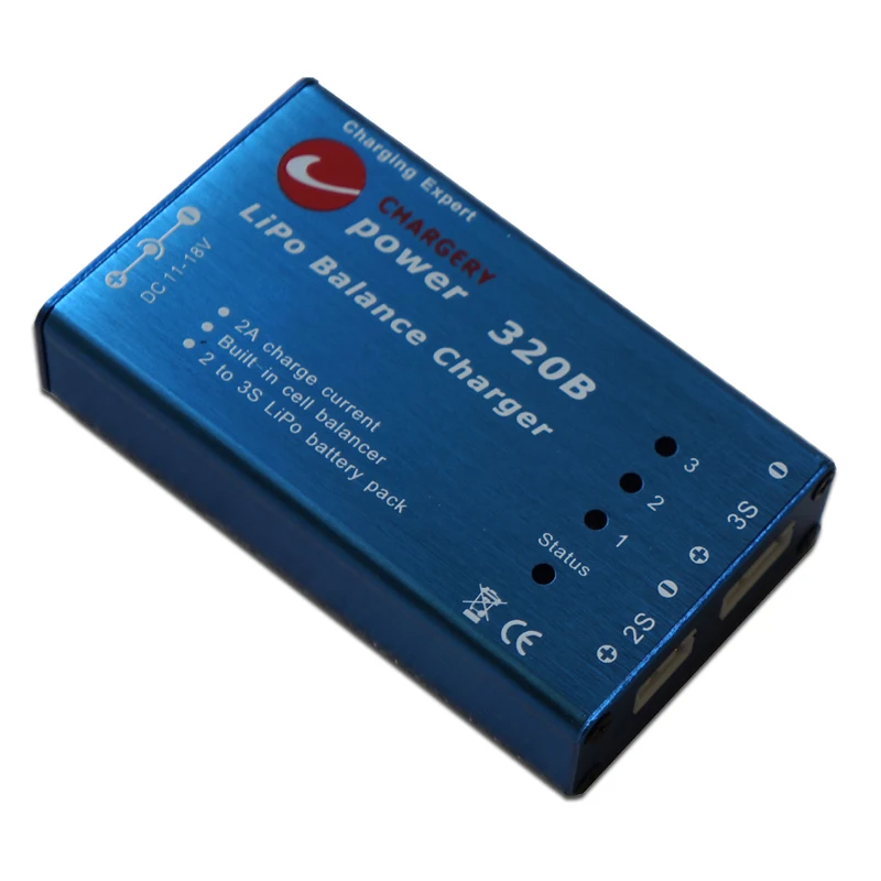 Lipo Balance Charger 2A Current Built in Cell Balancer 2S 3S Lipo LiFe