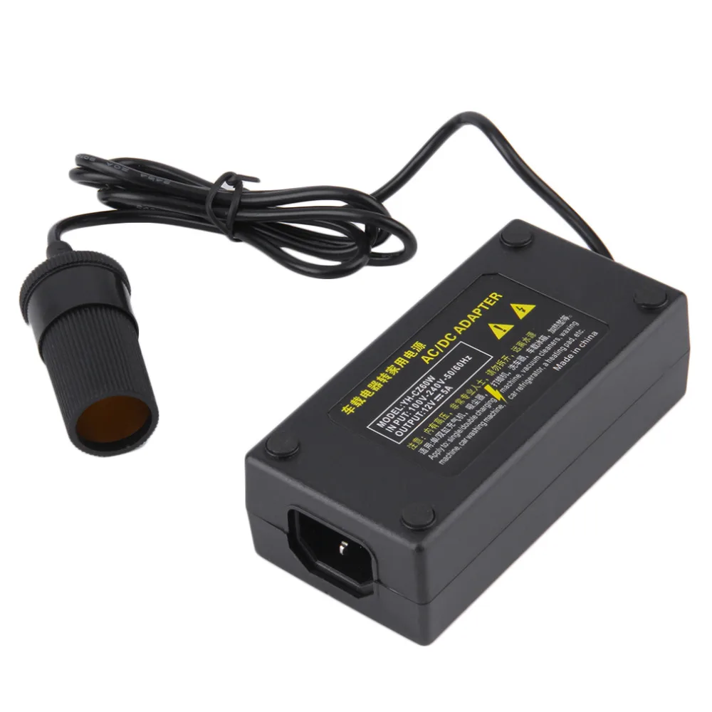 

2018 Guaranteed Adapter Converter Power 110-240V to 12V 5A 60W.Perfect for traveling or road trip.Car Inverter Cigarette Lighter